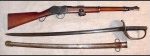 Martini-Metford Cavalry Carbine Mark II, calibre .303, with sword and scabbard, Sword , Cavalry, Pattern 1899.