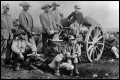 Boer soldiers with Krupp field gun.